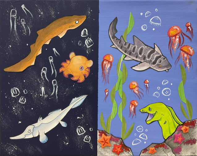 mixed media painting